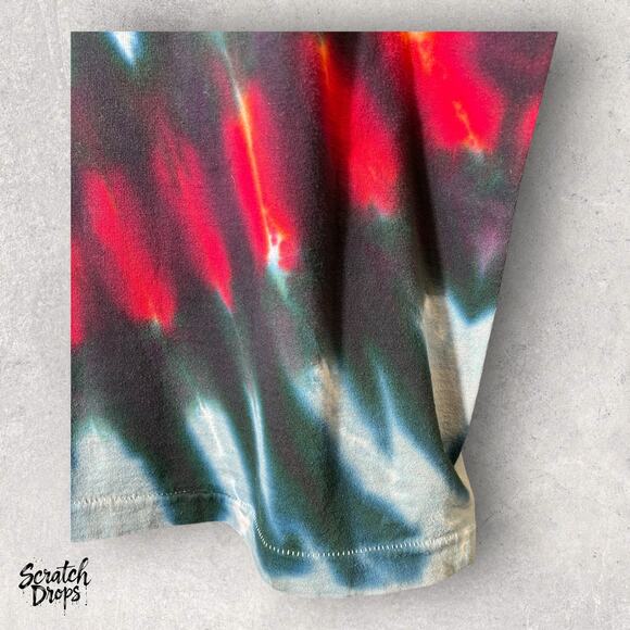 Vintage Fruit of the Loom Rolling Stones Tie-Dye T-Shirt Size XL Retro Band Tee - Picture 3 of 7